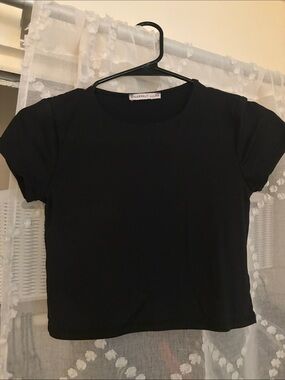 Sincerely Jules Black Short Sleeve Crewneck Tee